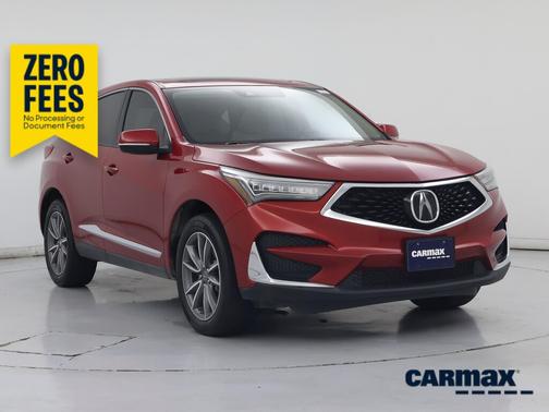 Red 2019 Acura RDX