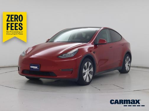 Red 2023 Tesla Model Y Long Range