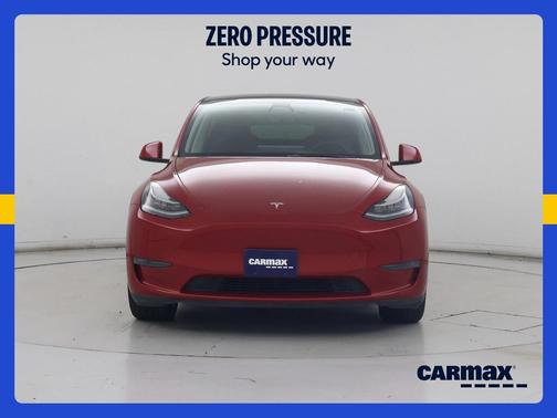 Red 2023 Tesla Model Y Long Range