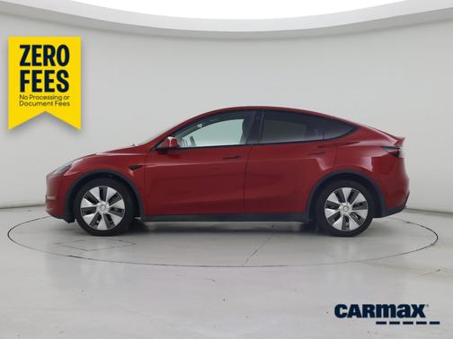 Red 2023 Tesla Model Y Long Range