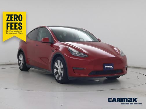 Red 2023 Tesla Model Y Long Range