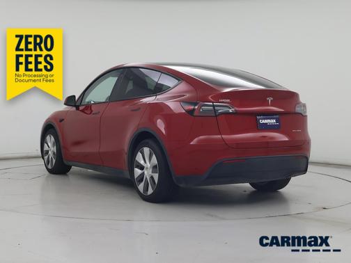 Red 2023 Tesla Model Y Long Range