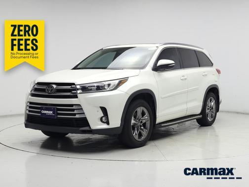 White 2019 Toyota Highlander Limited Platinum