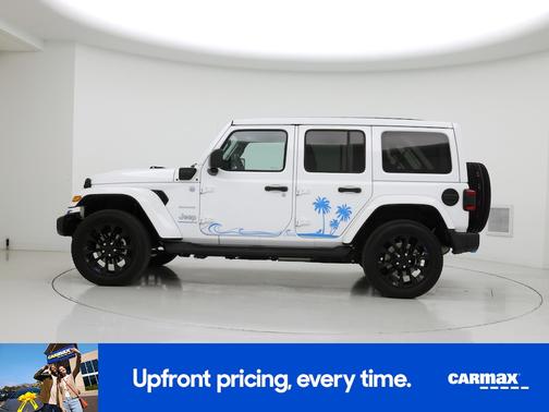 White 2023 Jeep Wrangler 4xe Unlimited Sahara