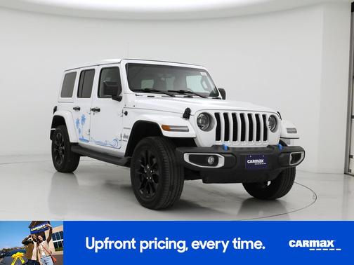 White 2023 Jeep Wrangler 4xe Unlimited Sahara