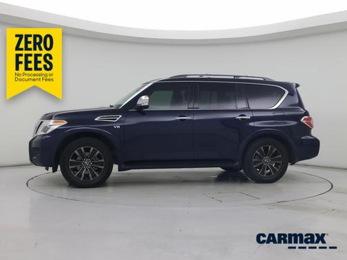 Blue 2020 Nissan Armada Platinum