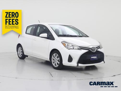 White 2015 Toyota Yaris LE