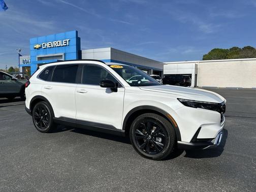 Platinum White Pearl 2024 Honda CR-V Hybrid Sport Touring AWD