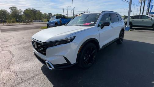 Platinum White Pearl 2024 Honda CR-V Hybrid Sport Touring AWD
