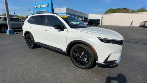 Platinum White Pearl 2024 Honda CR-V Hybrid Sport Touring AWD