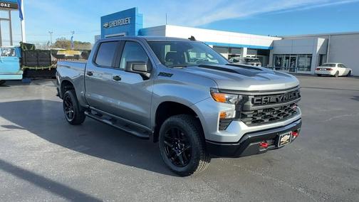 Sterling Gray Metallic 2024 Chevrolet Silverado 1500 Custom Trail Boss