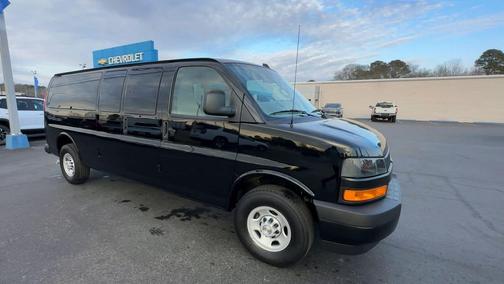 Black 2025 Chevrolet Express 3500 RWD 3500 Extended Wheelbase LS