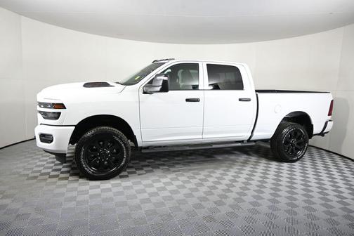 Bright White Clearcoat 2026 RAM 2500 Black Express Crew Cab 4x4 6'4' Box