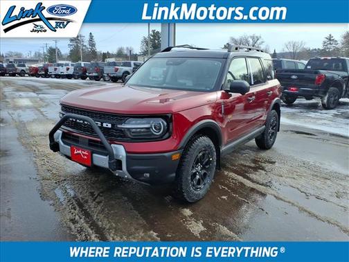 Red 2025 Ford Bronco Sport Badlands