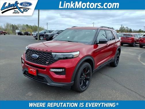 Red 2020 Ford Explorer ST