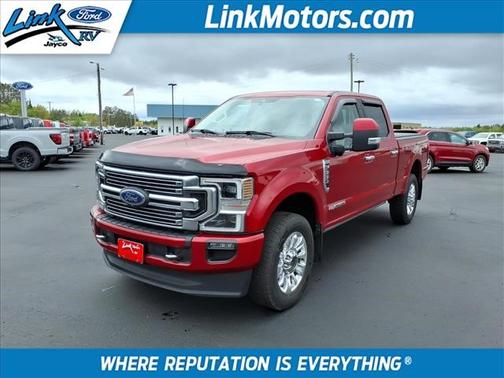 Red 2020 Ford F-350 Limited