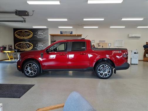 Red 2026 Ford Maverick Lariat
