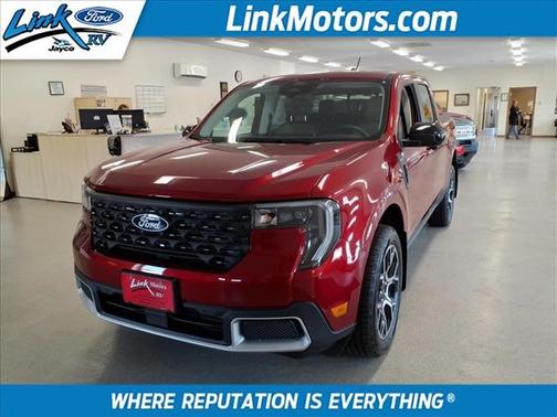 Red 2026 Ford Maverick Lariat