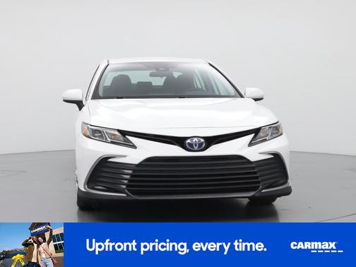 White 2022 Toyota Camry Hybrid LE