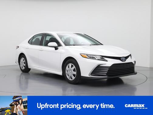White 2022 Toyota Camry Hybrid LE