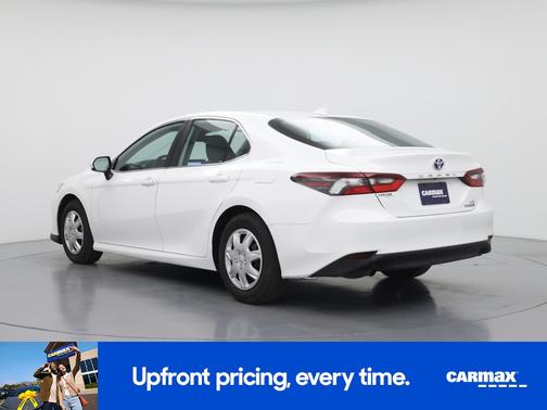 White 2022 Toyota Camry Hybrid LE