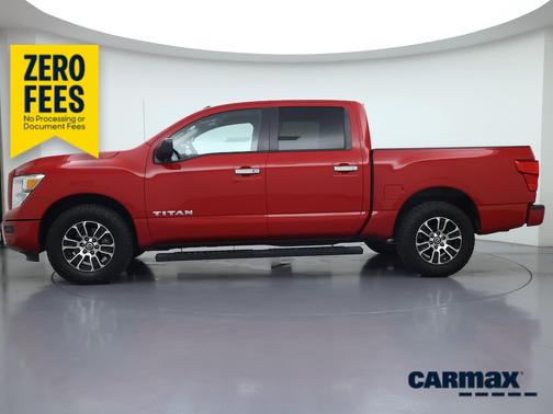 Red 2021 Nissan Titan SV