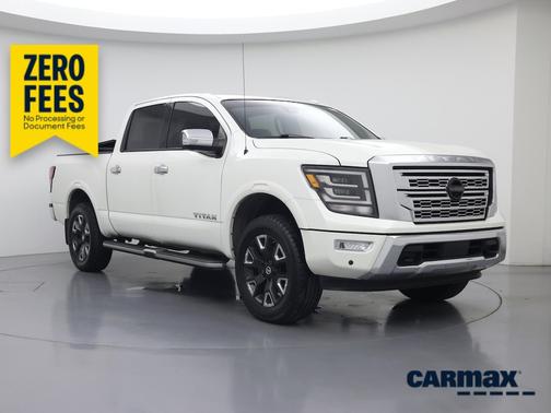 White 2021 Nissan Titan Platinum Reserve