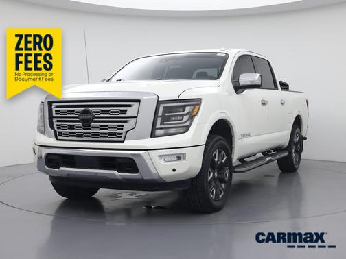 White 2021 Nissan Titan Platinum Reserve