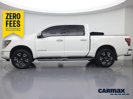 White 2021 Nissan Titan Platinum Reserve