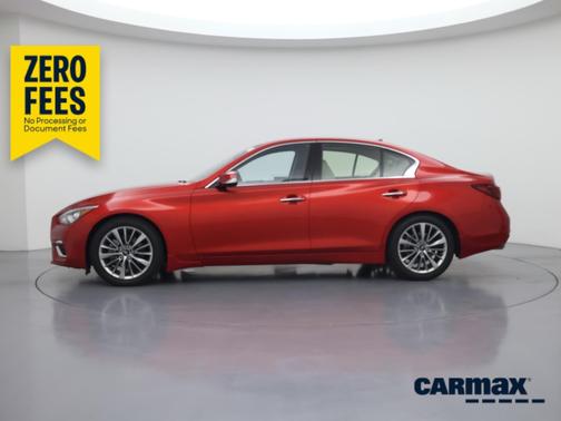 Red 2023 INFINITI Q50 Luxe