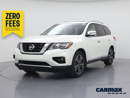 White 2020 Nissan Pathfinder Platinum