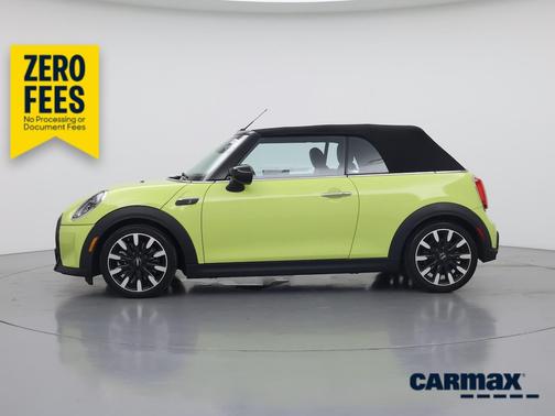Yellow 2022 MINI Convertible S