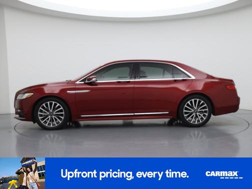Red 2017 Lincoln Continental Select
