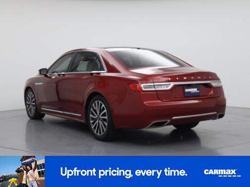 Red 2017 Lincoln Continental Select