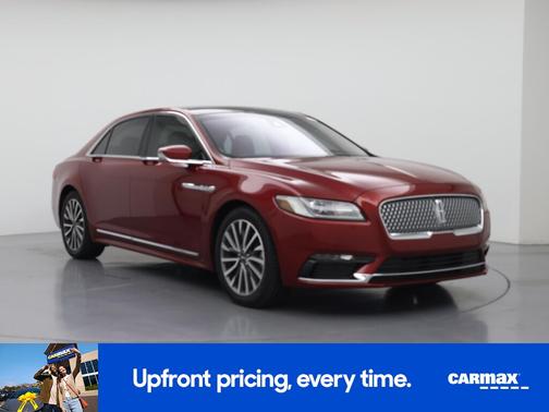 Red 2017 Lincoln Continental Select