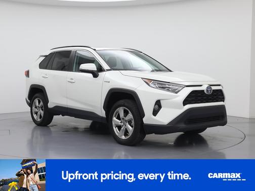 White 2021 Toyota RAV4 Hybrid XLE Premium