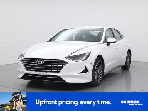 White 2023 Hyundai SONATA Hybrid SEL
