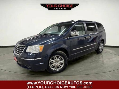 Blue 2008 Chrysler Town & Country Limited