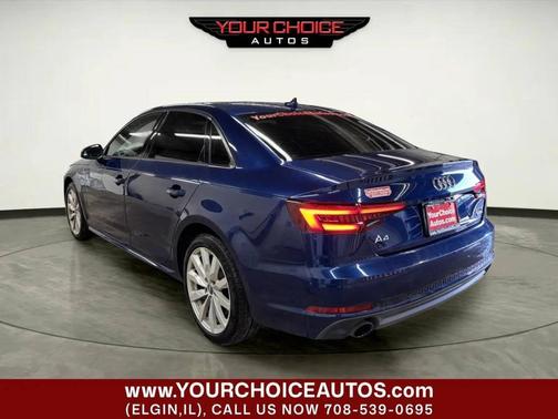 Blue 2018 Audi A4 2.0T Premium