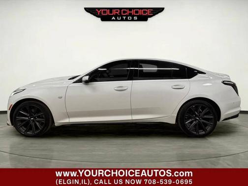 Crystal White Tricoat 2021 Cadillac CT5 Sport RWD