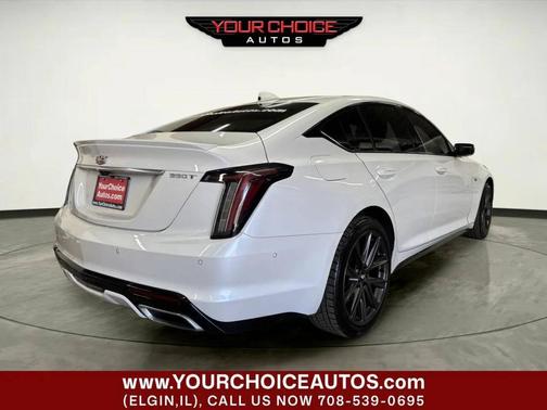 Crystal White Tricoat 2021 Cadillac CT5 Sport RWD