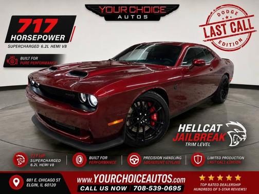 Octane Red Pearlcoat 2023 Dodge Challenger SRT Hellcat