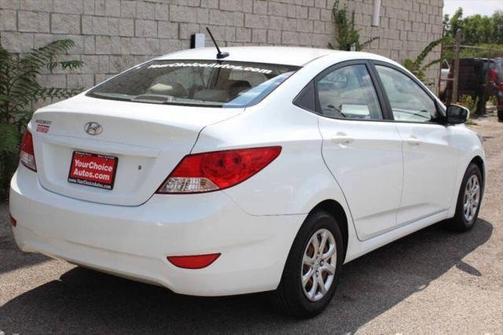 Century White 2013 Hyundai Accent 4dr Sdn Auto GLS