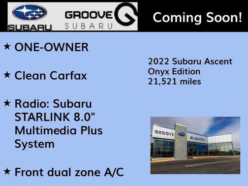 2022 Subaru Ascent Onyx Edition