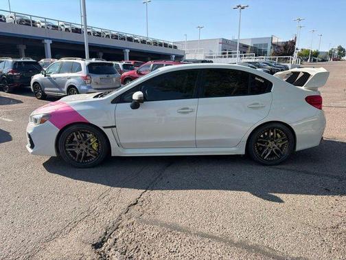 Crystal White Pearl 2020 Subaru WRX STI Limited w/Wing