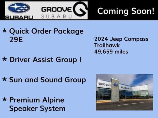 Bright White Clearcoat 2024 Jeep Compass Trailhawk