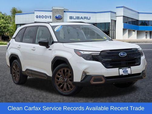 Crystal White Pearl 2025 Subaru Forester Hybrid Sport