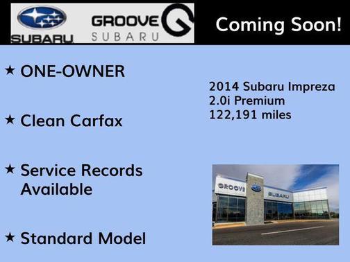 Ice Silver Metallic 2014 Subaru Impreza 2.0i Premium