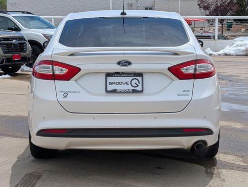 White Platinum Clearcoat Metallic 2015 Ford Fusion SE