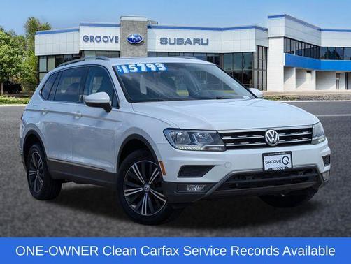 Pure White 2019 Volkswagen Tiguan 2.0T SEL
